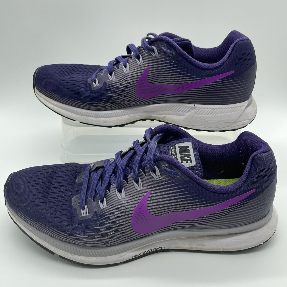 Nike Women Air Zoom Pegasus 34 880560-500 Purple Running Shoes Sneakers Size 8.5 - Picture 4 of 11